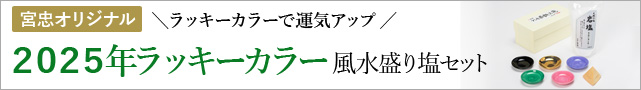 ラッキーカラー風水盛り塩セット