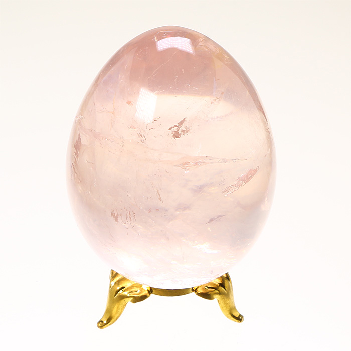 水晶 卵 (エッグ 型) ローズクォーツ No.12 | 神棚・神具の 水晶 卵 (エッグ 型) ローズクォーツ No.12 | 神棚・神具の