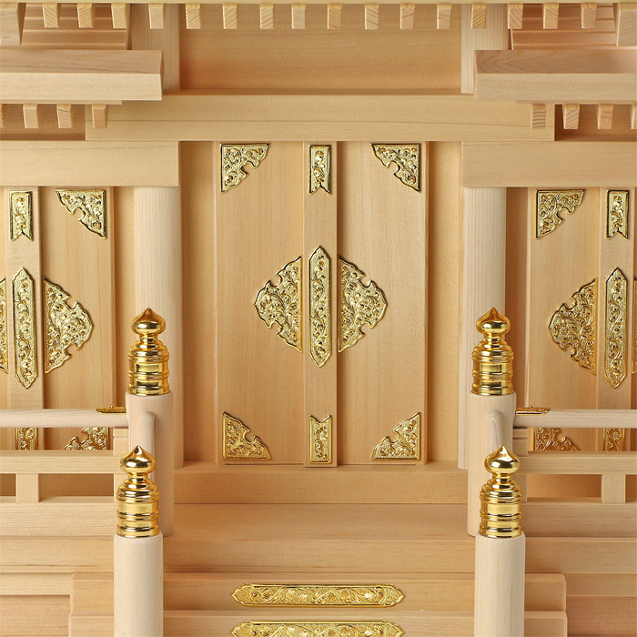 神棚 板葺三社宮 屋根違 中〈I-5〉 | 高級神棚・神具の通販なら 神棚 板葺三社宮 屋根違 中〈I-5〉 | 高級神棚・神具の通販なら
