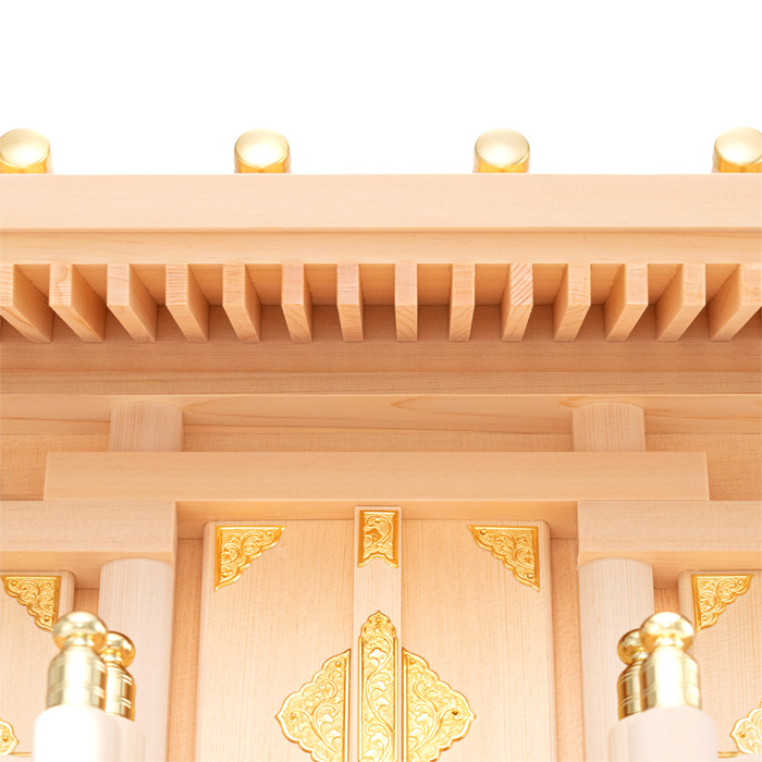 神棚 板葺三社宮 通し屋根 中〈I-7〉 | 高級神棚・神具の通販