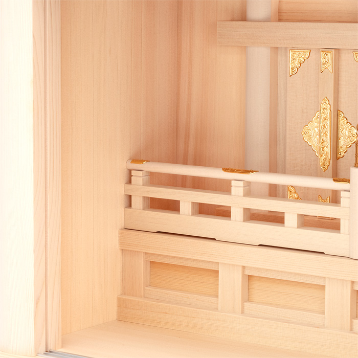 神棚 箱組三社宮 茅葺 A型 中〈K-26〉