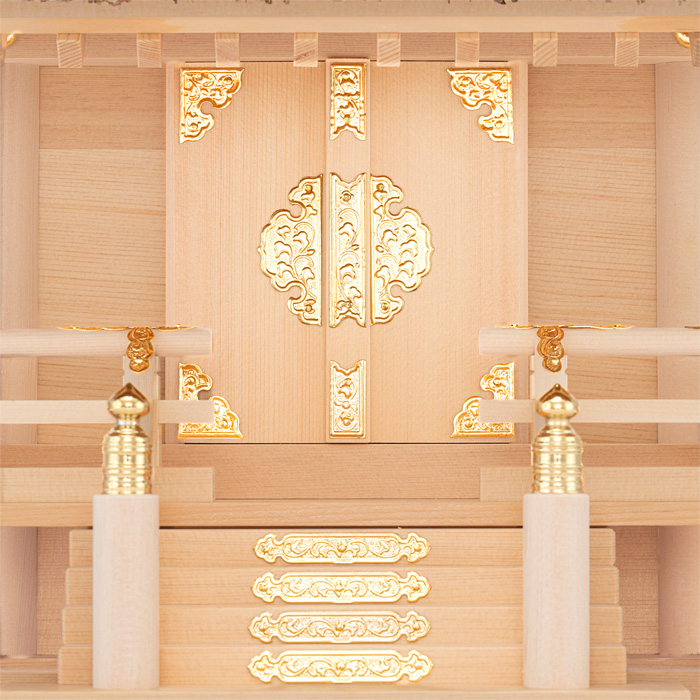 神棚 茅葺一社宮 B型 国民神殿 小 低〈K-3'〉
