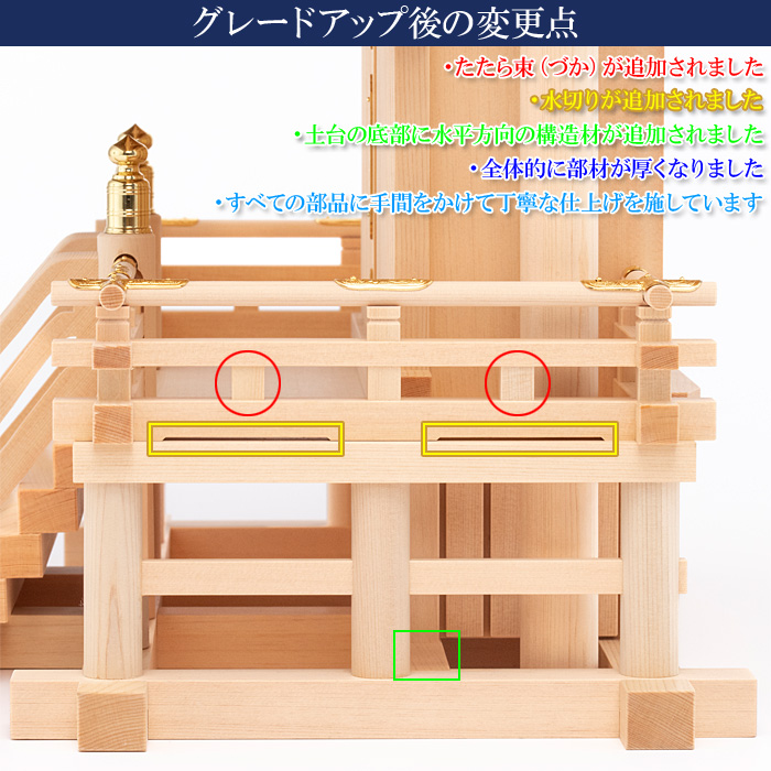 神棚 茅葺一社宮 A型 中〈K-8〉