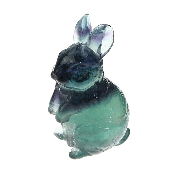 彫刻 ウサギ （フローライト）