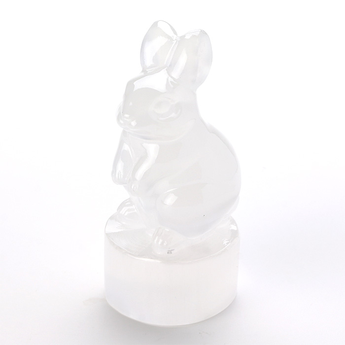 彫刻 ウサギ （セレナイト）